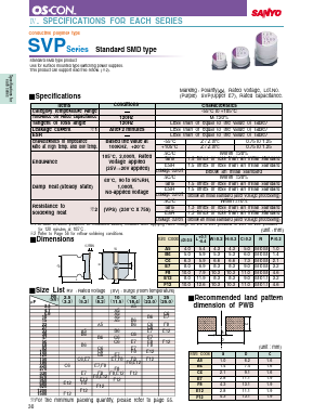 16SVP39M Datasheet PDF SANYO -> Panasonic