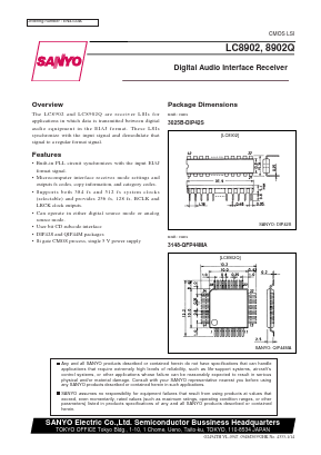 LC8902 Datasheet PDF SANYO -> Panasonic