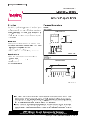 LB8555S Datasheet PDF SANYO -> Panasonic