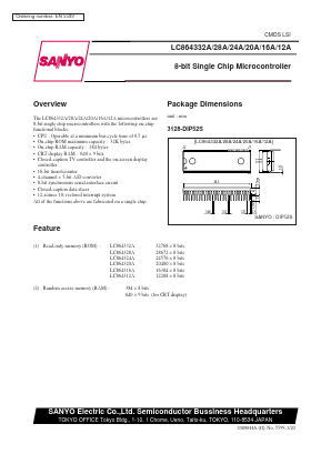 LC864324A Datasheet PDF SANYO -> Panasonic