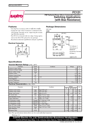 FC121 Datasheet PDF SANYO -> Panasonic