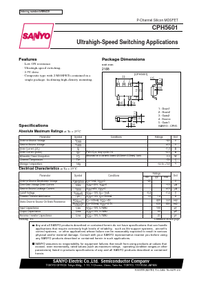 CPH5601 Datasheet PDF SANYO -> Panasonic