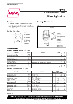 FP208 Datasheet PDF SANYO -> Panasonic