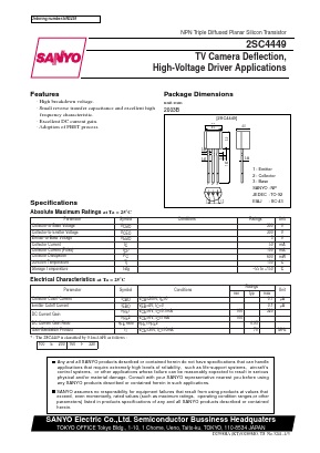 C4449 Datasheet PDF SANYO -> Panasonic