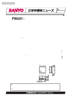 FW257 Datasheet PDF SANYO -> Panasonic