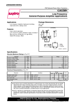 12A02MH Datasheet PDF SANYO -> Panasonic