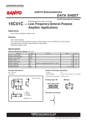 15C01C Datasheet PDF SANYO -> Panasonic