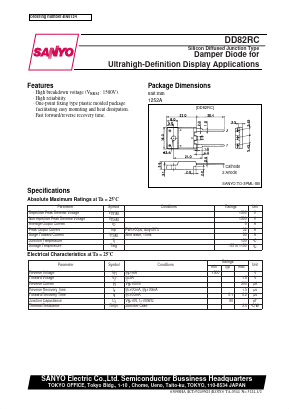 DD82RC Datasheet PDF SANYO -> Panasonic