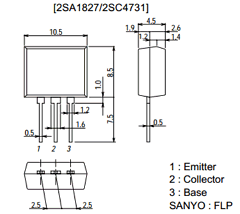 2SA1827 Datasheet PDF SANYO -> Panasonic