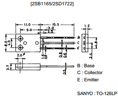 2SB1165 Datasheet PDF SANYO -> Panasonic