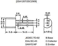 A1207 Datasheet PDF SANYO -> Panasonic