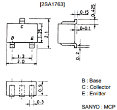 2SA1763 Datasheet PDF SANYO -> Panasonic