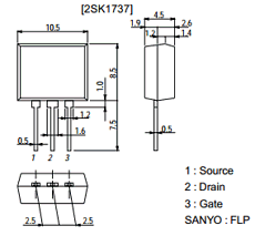 2SK1737 Datasheet PDF SANYO -> Panasonic