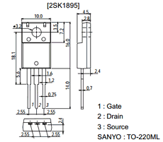 2SK1895 Datasheet PDF SANYO -> Panasonic