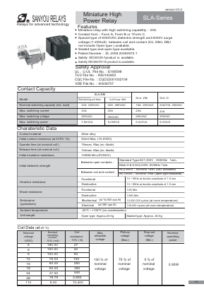 SLA-S-1110DJ1-B Datasheet PDF Sanyou Corporation Limited