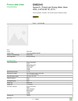 EMB2043 Datasheet PDF Schneider Electric