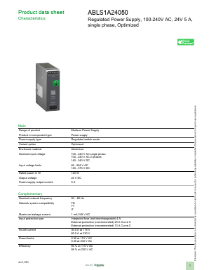 ABLS1A24050 Datasheet PDF Schneider Electric