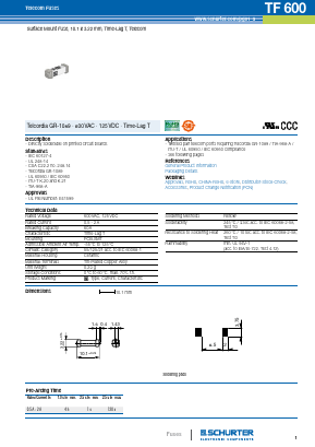 2000.0010 Datasheet PDF Schurter Inc.