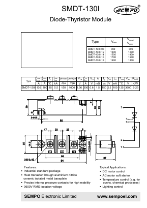 SMDT-130I-14 Datasheet PDF SEMPO ELECTRONIC Limited
