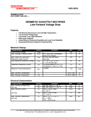 SHD120236 Datasheet PDF Sensitron