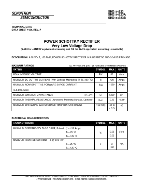 SHD114623 Datasheet PDF Sensitron