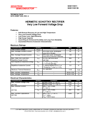 SHD115511 Datasheet PDF Sensitron