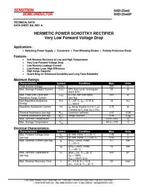SHD125446 Datasheet PDF Sensitron