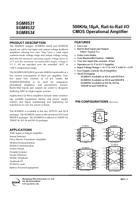 8531 Datasheet PDF Shengbang Microelectronics Co, Ltd