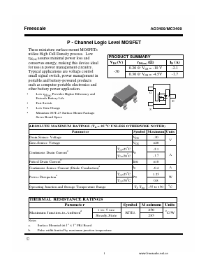 MC3409 Datasheet PDF SHENZHENFREESCALE