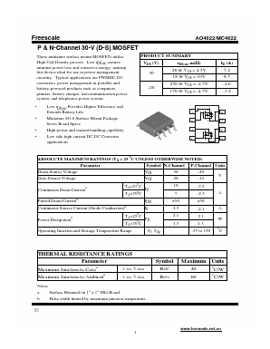 MC4622 Datasheet PDF SHENZHENFREESCALE