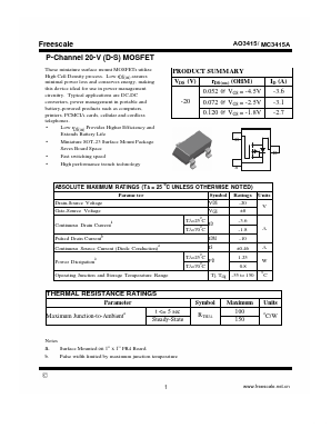 MC3415A Datasheet PDF SHENZHENFREESCALE