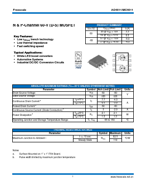 MC4611 Datasheet PDF SHENZHENFREESCALE