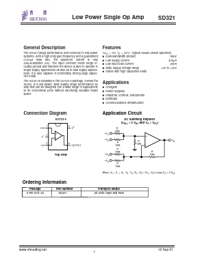 SD321 Datasheet PDF SHOUDING Shouding Semiconductor