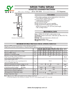 SR520 Datasheet PDF Shunye Enterprise