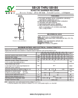 SB130 Datasheet PDF Shunye Enterprise