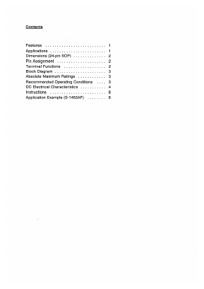 S-1463AF Datasheet PDF Seiko Instruments Inc