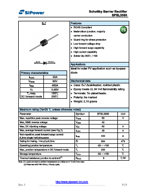 SPSL3060 Datasheet PDF SiPower Inc.