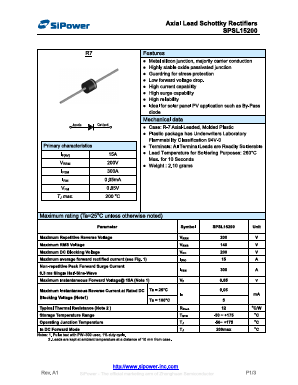 SPSL15200 Datasheet PDF SiPower Inc.