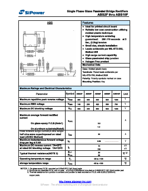 ABS4F Datasheet PDF SiPower Inc.