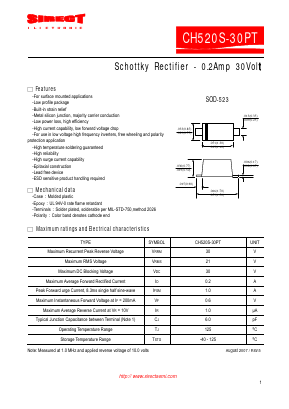 CH520S-30PT Datasheet PDF Sirectifier Global Corp.