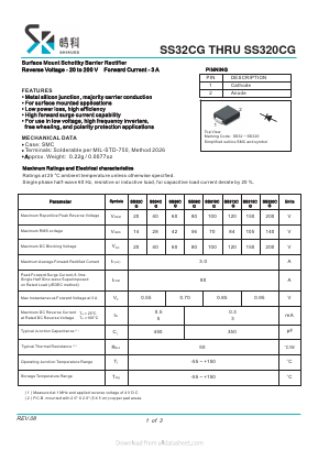 SS310CG Datasheet PDF SHIKE Electronics