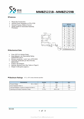 MMBZ5250B Datasheet PDF SHIKE Electronics