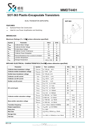 MMDT4401 Datasheet PDF SHIKE Electronics