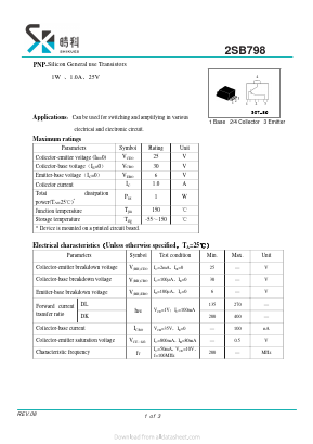 B798 Datasheet PDF SHIKE Electronics