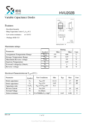 HVU202B Datasheet PDF SHIKE Electronics