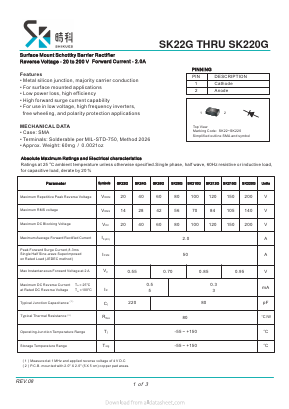 SK24G Datasheet PDF SHIKE Electronics