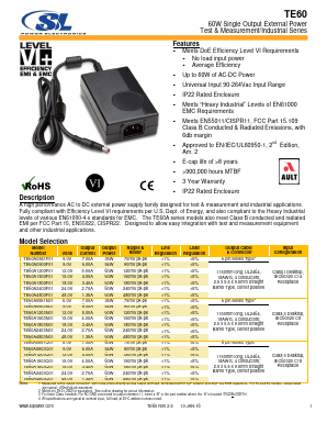 TE60A1203F01 Datasheet PDF SL Power Electronics