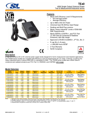 TE40A1203Q01 Datasheet PDF SL Power Electronics