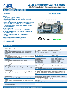 GLC65 Datasheet PDF SL Power Electronics