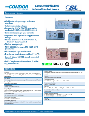 HCAA60W-A+G Datasheet PDF SL Power Electronics